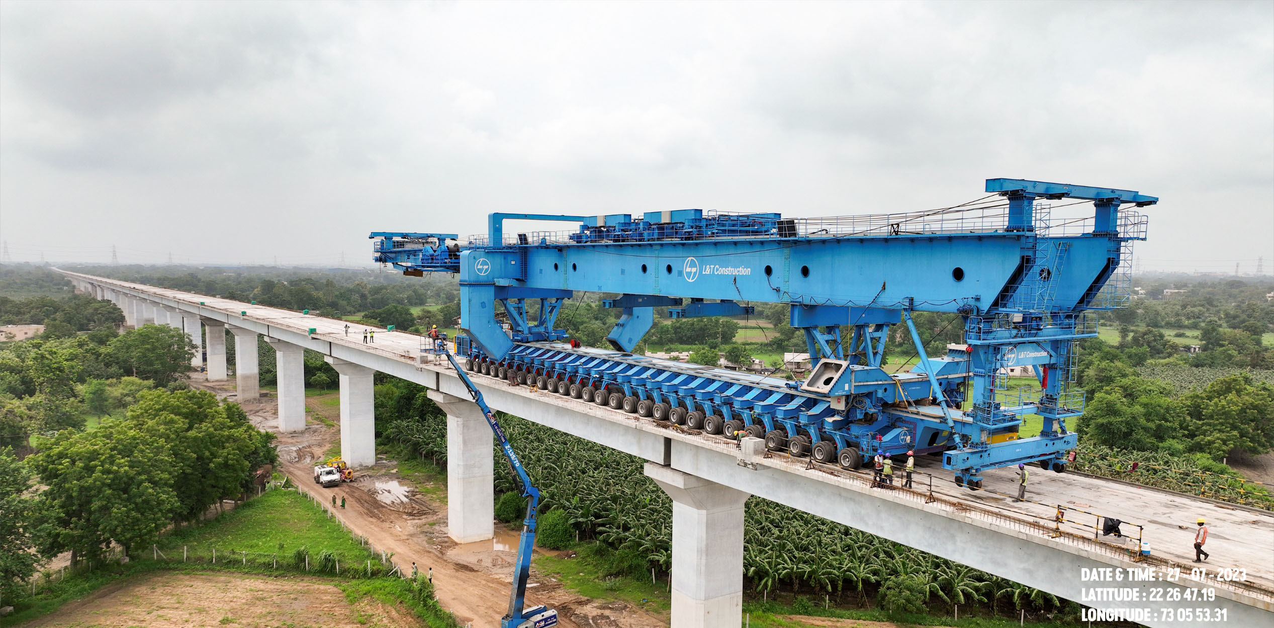 आनंद ज़िले में FSLM कास्टिंग यार्ड, मार्च 2023